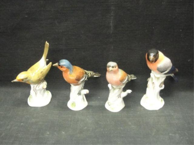 Appraisal: MEISSEN Porcelain Birds Ranging in height from approx to From