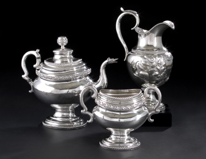 Appraisal: Massachusetts Coin Silver Presentation Pitcher dated by Henry Haddock -