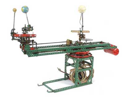 Appraisal: Meccano model of an Orrery Built using Meccano in red