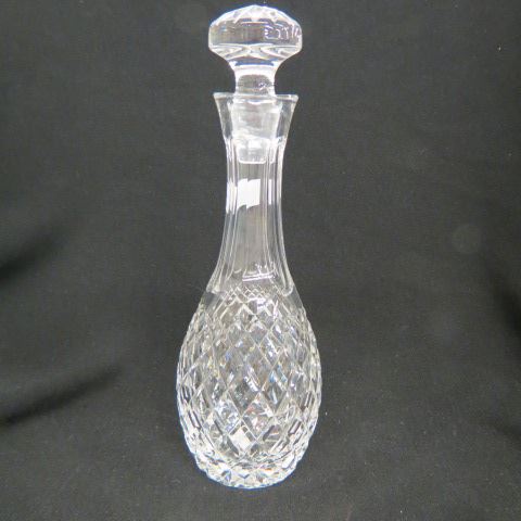 Appraisal: Waterford Cut Crystal Decanter diamond design excellent