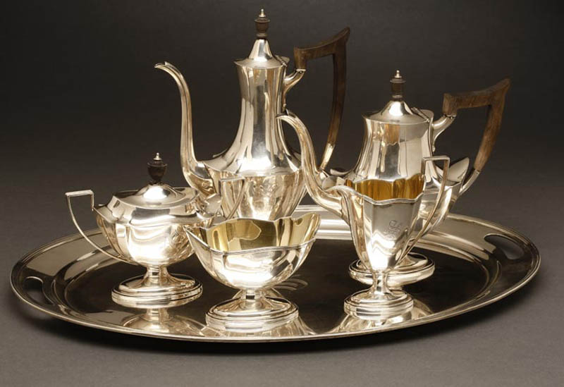 Appraisal: A Gorham Plymouth sterling coffee tea service A Gorham Plymouth