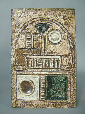 Appraisal: A Troika pottery slab vase circa - of slender rectangular