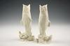 Appraisal: PAIR BELLEEK VASES - Fine Vases in the form of