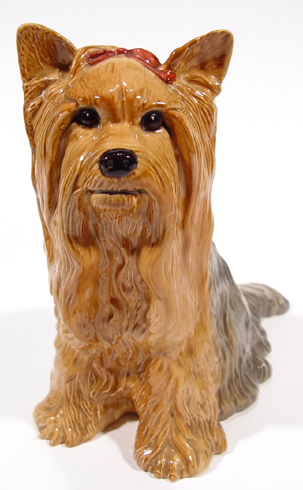 Appraisal: Large Beswick Yorkshire terrier with hand painted decoration impressed factory