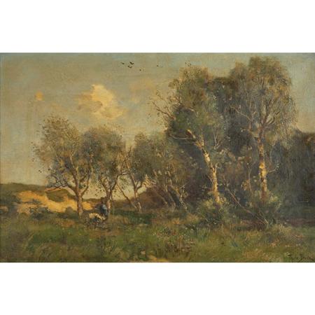 Appraisal: Theophile de Bock Dutch - The Edge of a Wood