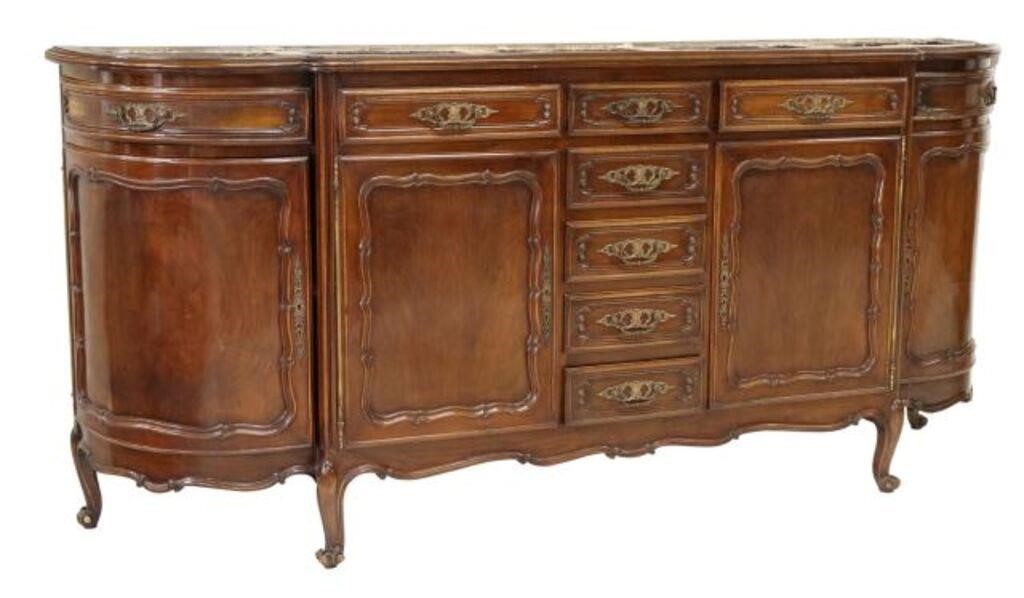 Appraisal: French Louis XV style sideboard th c two central drawers