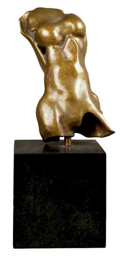 Appraisal: Torso of a Woman Torso of a Woman Bronze sculpture