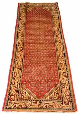 Appraisal: A Persian Sarouk Palace Runner Apprx '- x '- Low