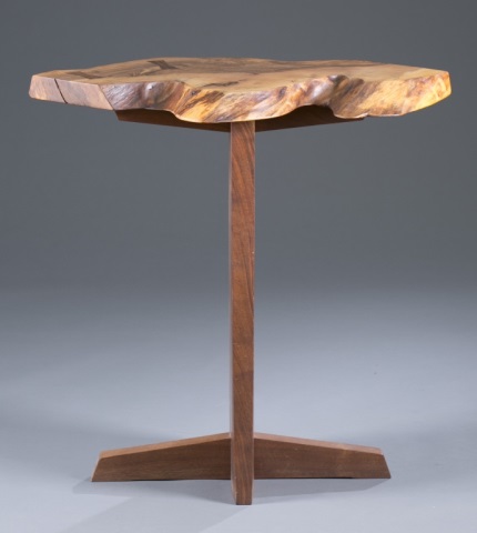 Appraisal: Mira Nakashima Black Walnut Side Table American b Nakashima Studios