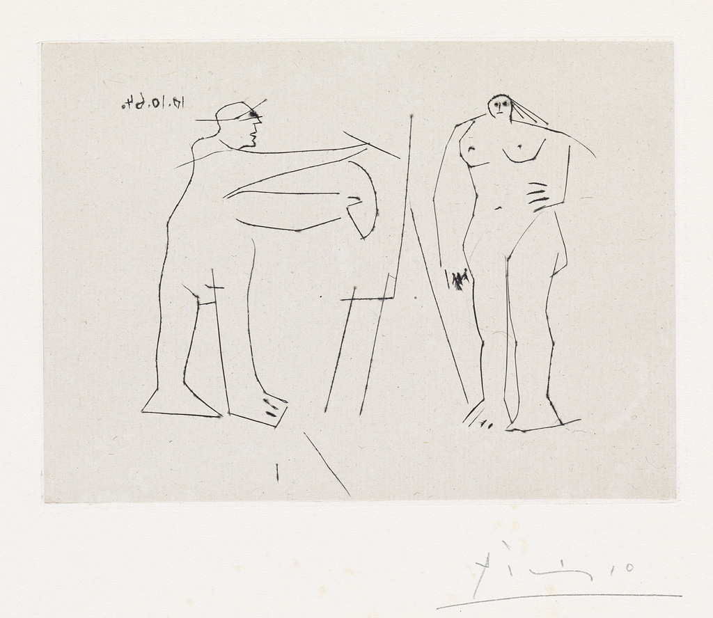 Appraisal: PABLO PICASSO Le Picasso de Poche Drypoint x mm x