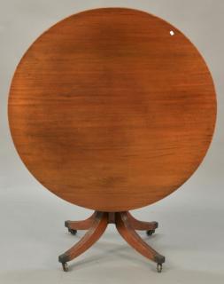 Appraisal: Mahogany tip breakfast table ht dia Mahogany tip breakfast table