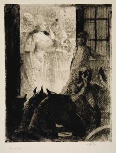 Appraisal: ALBERT BESNARD Le Triomphe Mondain Etching and aquatint x mm