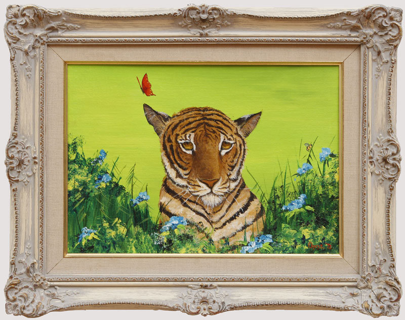 Appraisal: LYNN CHASE TIGER Oil on canvas signed 'Chase' and dated