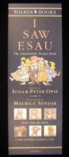 Appraisal: Maurice Sendak I SAW ESAU Iona Peter Opie Walker Books