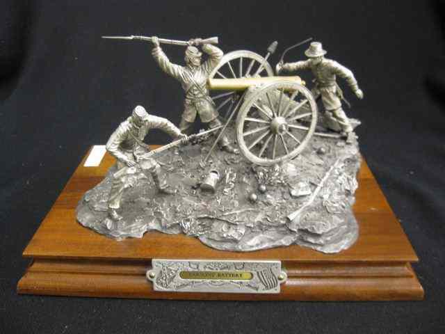 Appraisal: Chilmark Pewter Figurine ''Parson's Battery'' by Francis Barnum approx ''