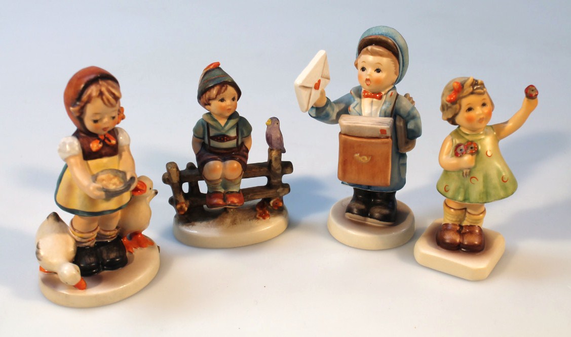 Appraisal: Various Goebel Hummel figures to include club figure Girl Holding