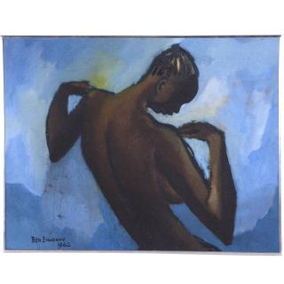 Appraisal: Ben Enwonwu painting Ben Enwonwu painting Ben Enwonwu Nigerian -