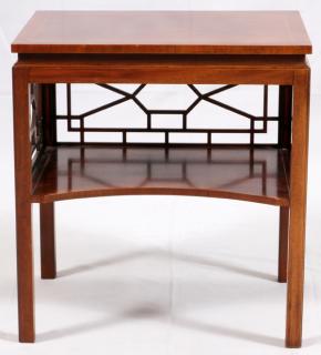 Appraisal: BAKER FURNITURE CO MAHOGANY END TABLE BAKER FURNITURE CO MAHOGANY