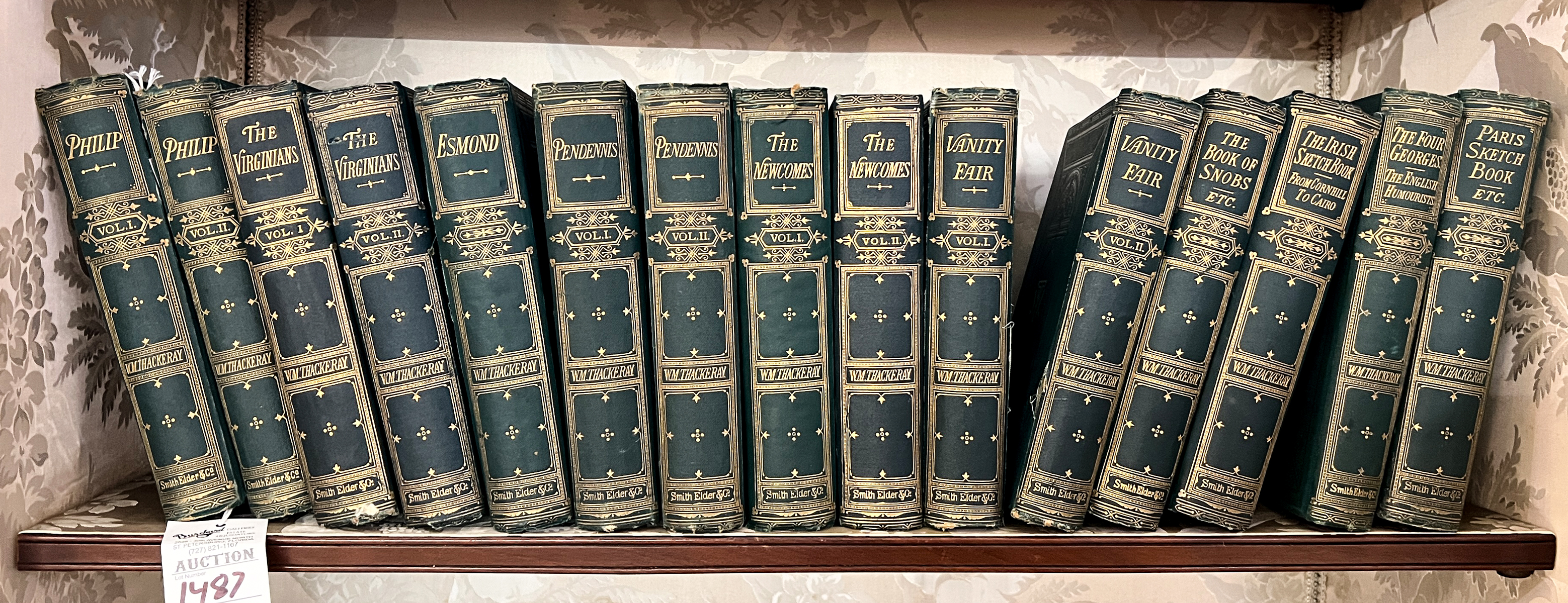 Appraisal: WILLIAM MAKEPEACE THACKERY BOOK COLLECTION pc W M Thackery books