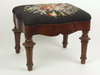 Appraisal: FOOTSTOOL - Circa Wooden footstool with veneered sides and turned