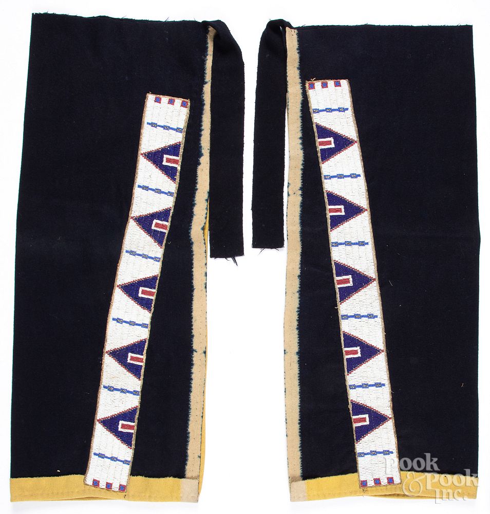 Appraisal: Pair of Sioux Indian leggings Pair of Sioux Indian leggings