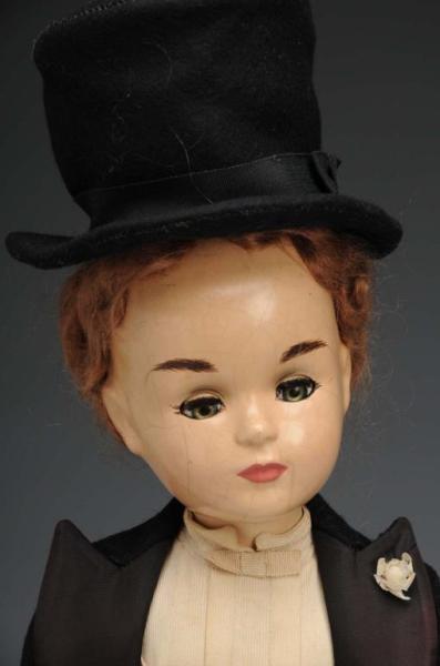 Appraisal: Rare Alexander Composition Portrait Doll Description American Ca s Marked