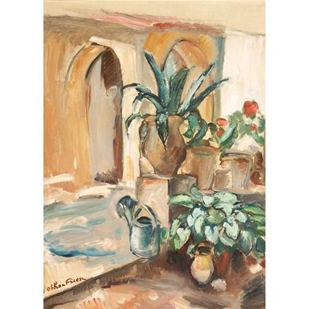 Appraisal: Achille Emile Othon Friesz French - Potted Plants in an