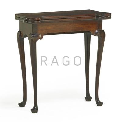 Appraisal: GEORGE II FOLD OVER GAME TABLE Condition Report