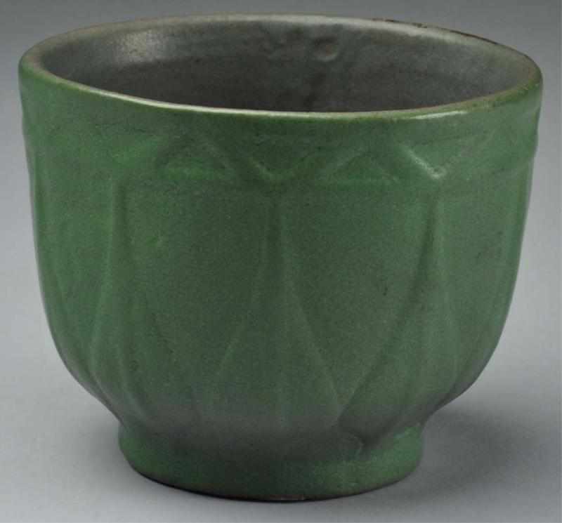 Appraisal: Van Briggle Matte Green Arts Crafts Vase Description With design