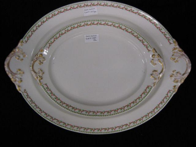 Appraisal: Limoges Porcelain Oval Platters largest x excellent