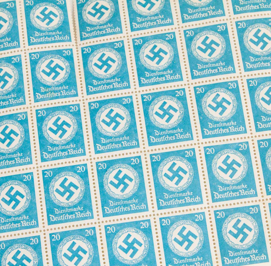 Appraisal: Collection of German Third Reich Official stamps in large blocks