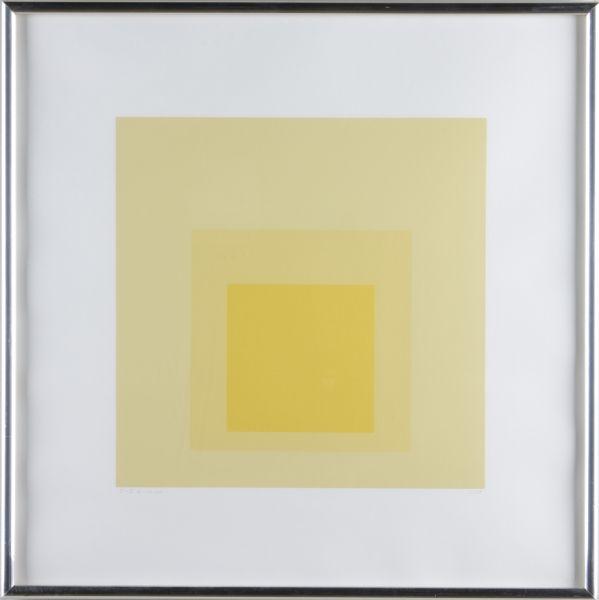 Appraisal: Josef Albers Ger U S - Serigraph marginal penciled dated