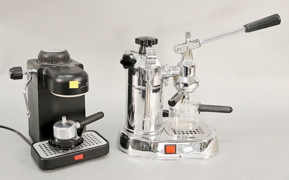 Appraisal: Two espresso machines including LaPavoni and Krups Provenance From the