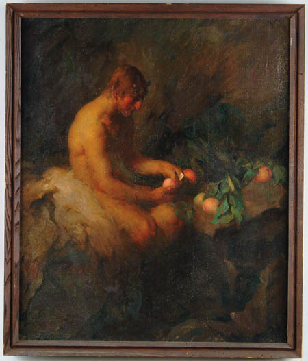 Appraisal: WILL ROWLAND DAVIS American - PAN WITH FRUIT Large oil