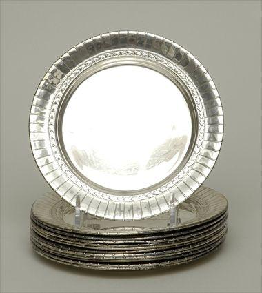 Appraisal: Twelve International Silver Co Sterling Silver Small Plates in diam