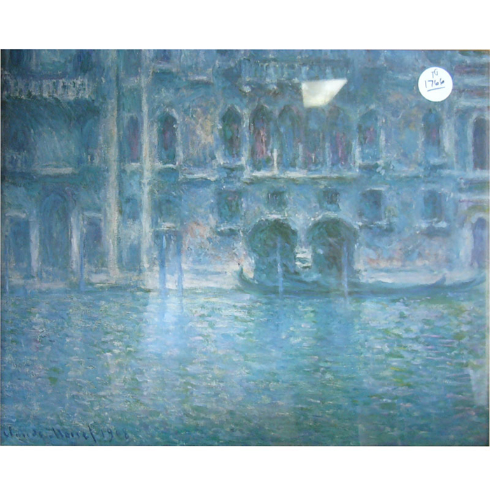 Appraisal: Monet poster framed x with a French print color etching