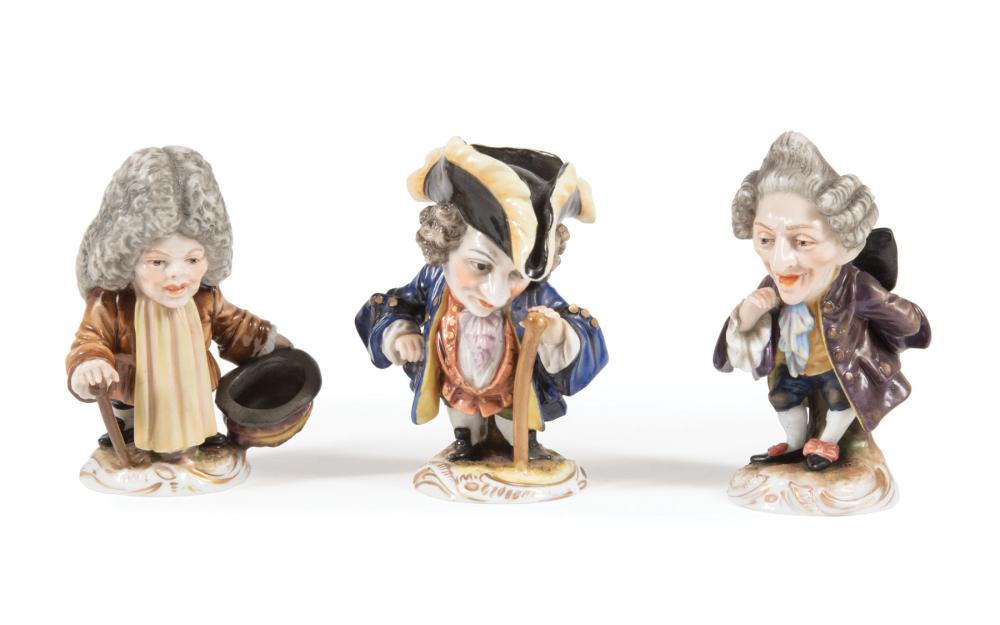 Appraisal: Fourteen Assorted Continental Polychrome Porcelain Figures Dwarves th early th