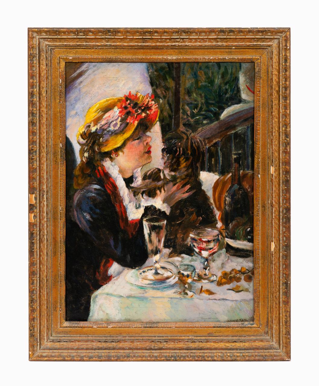 Appraisal: AFTER RENOIR LUNCHEON OF THE BOATING PARTY OIL After Pierre-Auguste