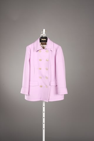 Appraisal: Loro Piana lilac colored cashmere pea coat Size Good condition