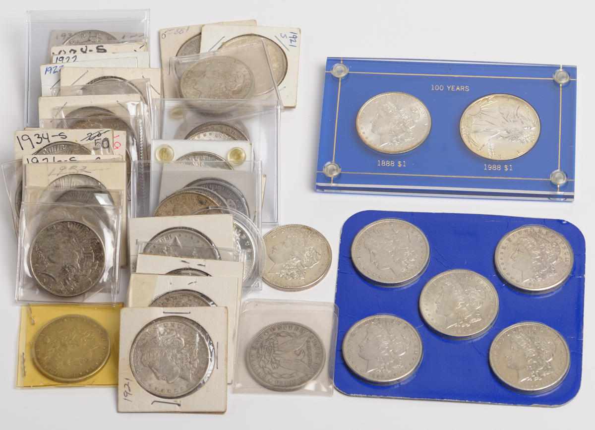 Appraisal: Morgan and Peace Dollars Including Morgan Dollars - Morgan including