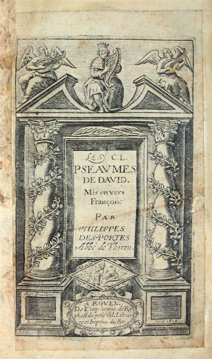 Appraisal: vol Pseaumes de David Rouen Raphael du Petit Val Translated