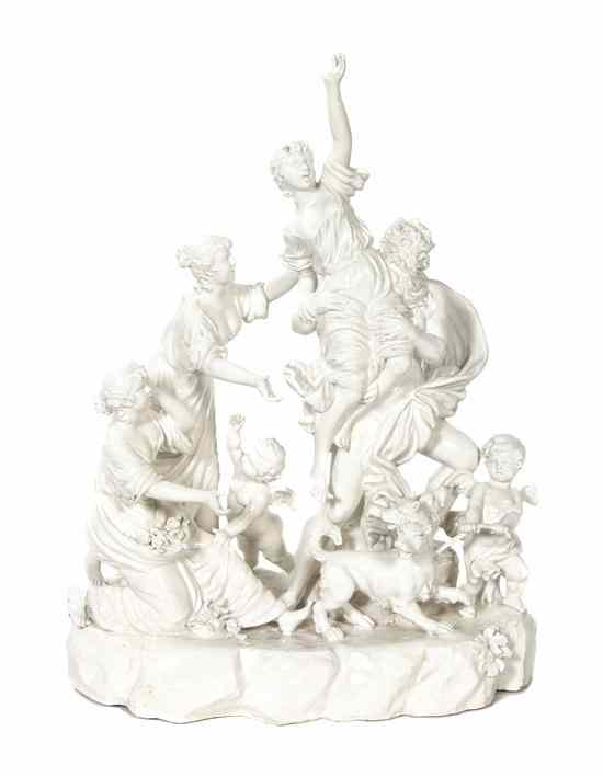 Appraisal: A Capodimonte Blanc de Chine Porcelain Figural Group depicting the