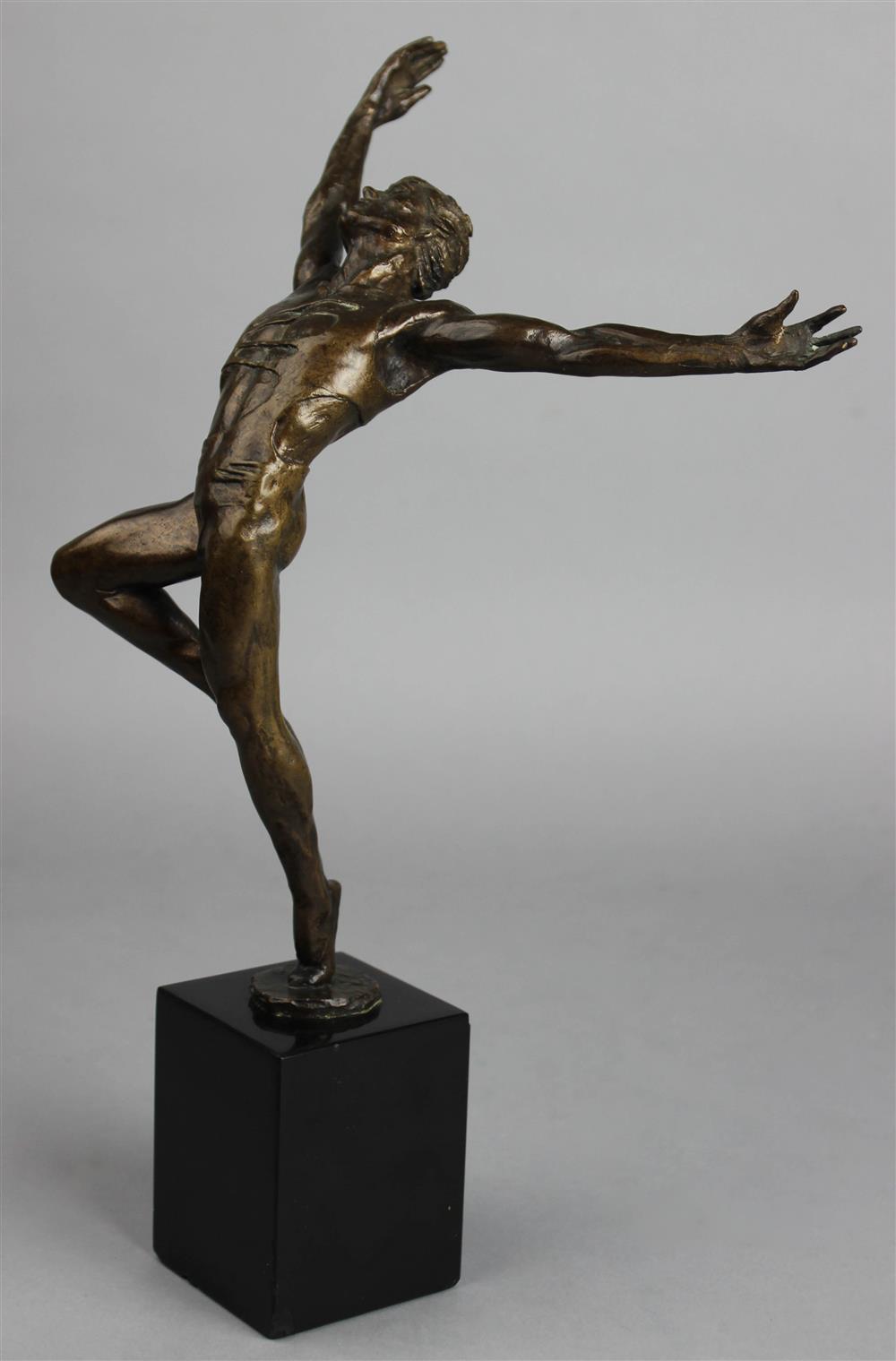 Appraisal: ENZO PLAZZOTTA ITALIAN BRITISH - STUDY FOR NUREYEV BRONZE signed