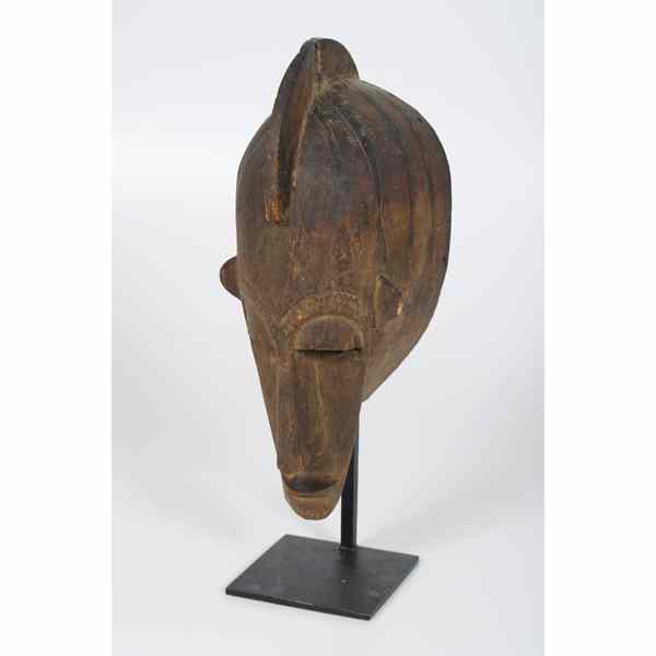 Appraisal: African Mali Marka Mask elongated facial features with crest on