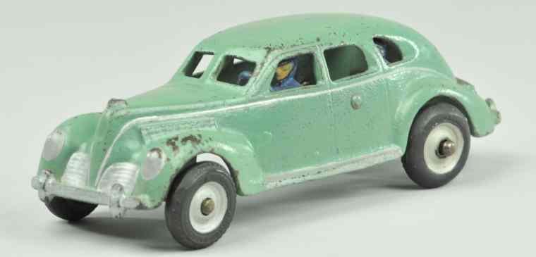 Appraisal: ARCADE TAXI CAB Cast iron painted in green silver stripe