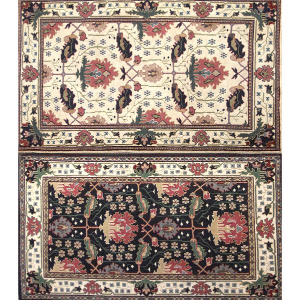 Appraisal: WILLIAM MORRIS STYLE Two contemporary floral carpets of similar pattern