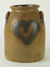 Appraisal: STONEWARE CROCK - Three gallon gray stoneware crock with incised