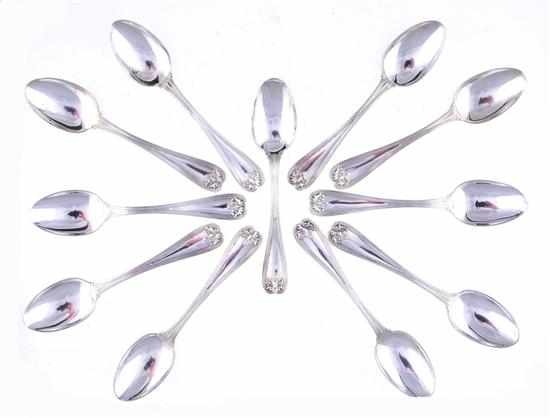 Appraisal: Tiffany Co Colonial pattern set of teaspoons New York circa