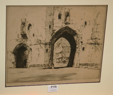 Appraisal: JOHN GOODCHILD LINCOLN STREET ETCHING