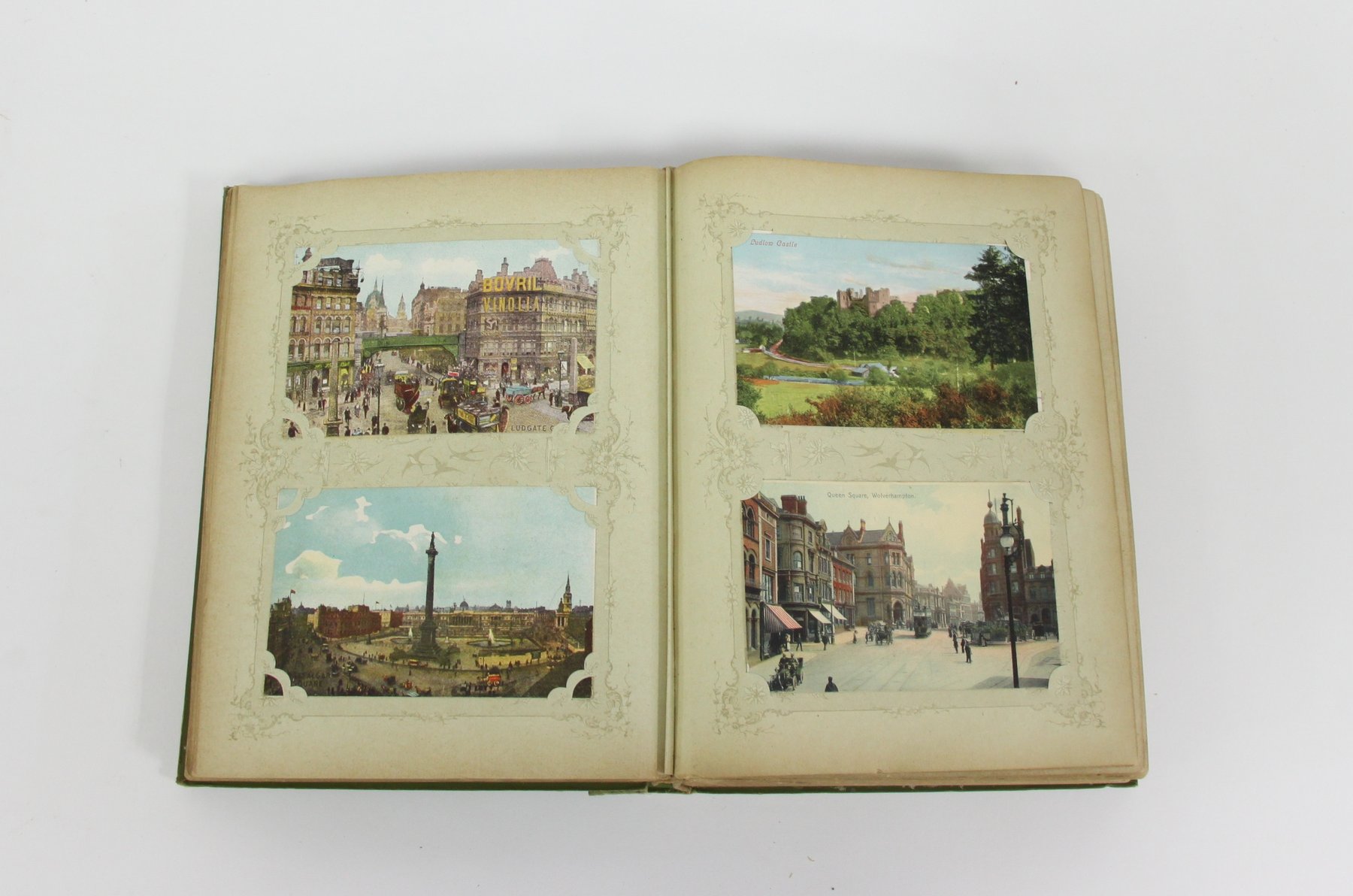 Appraisal: An album of early th Century postcards WWI silks greeting